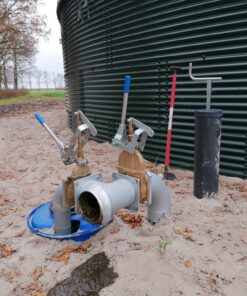 Vul-/afnamesysteem watersilo inclusief grondplaat